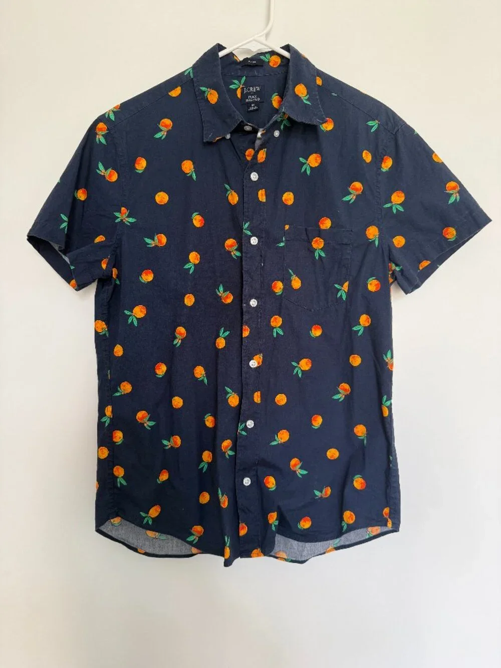J. Crew Short Sleeve Mens Shirt, Medium